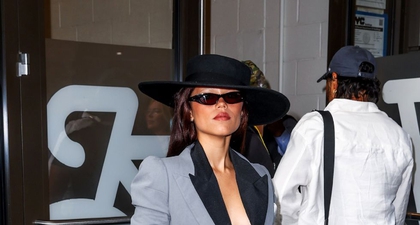 Jenna Ortega Ikut Tren dengan Kenakan Topi Berukuran Ekstra Saat Mempromosikan Serial Wednesday