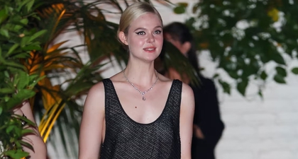 Elle Fanning Kenakan Busana Bergaya Transparan Setelah Hadiri Academy Museum Gala