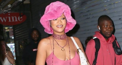 Rihanna Mengenakan Gaun Vintage Slip Merah Muda Dior Saat Berkencan dengan A$AP Rocky