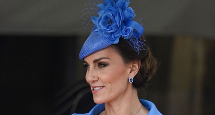 Kate Middleton Terlihat Menawan dalam Ansambel Berwarna Periwinkle di Order of the Garter Service
