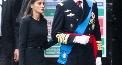 Tampilan Elegan Ratu Letizia dari Spanyol Pada Prosesi Pemakaman Ratu Elizabeth II