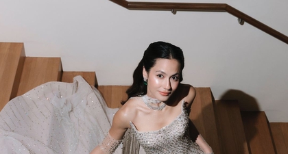 Kilau Memukau! Intip Sejumlah Gaun Pengantin Sparkly Pevita Pearce di Hari Bahagianya