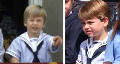 Pangeran Louis Mengenakan Pakaian Khas Pelaut yang Pernah Dikenakan oleh Pangeran William Ketika Muda di Acara Trooping the Color Tahun 1985