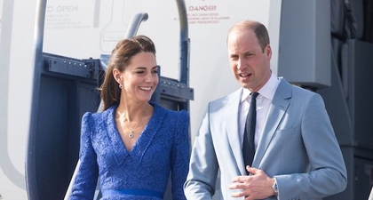 Kate Middleton Mengenakan Busana Musim Semi Saat Tiba di Belize
