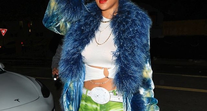 Rihanna Pamer Potongan Rambut Pixie, Mantel Dior Bernilai Fantastis, dan Celana Tie-Dye