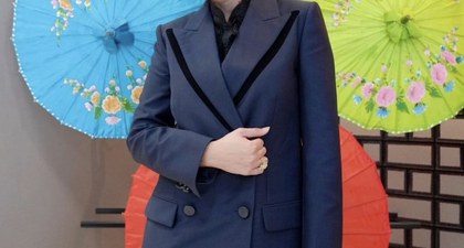 Maia Estianty Tampil Maskulin dengan Setelan Power Suit dari Fendi