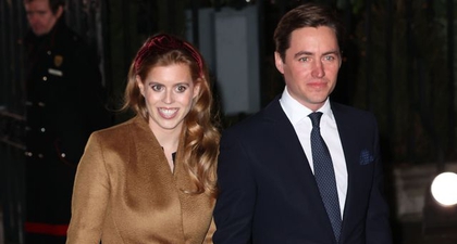 Putri Beatrice Kenakan Gaun Mantel Camel untuk Kencan Malam Liburan bersama Edoardo Mapelli Mozzi
