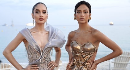 Detail Busana Cinta Laura Kiehl dan Putri Marino yang Menyimbolkan Budaya Indonesia saat Mewakili L&rsquo;Or&eacute;al Paris di Cannes Film Festival 2023