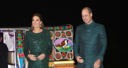 Kate Middleton Mengenakan Gaun Malam Hijau di Pakistan