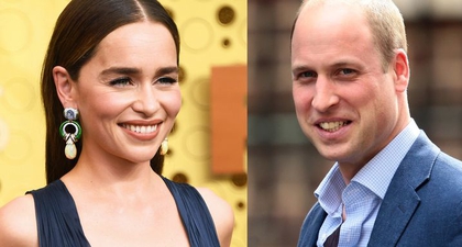 Emilia Clarke Bingung Saat Beri Penghormatan Prince William
