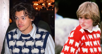 Sweater Harry Styles Terinspirasi dari Tampilan Putri Diana