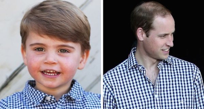 Lihat Pangeran Louis yang Tampil Kembar Dengan Ayahnya 