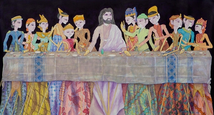Lukisan Wayang Golek Kristus Memikat Bulgaria